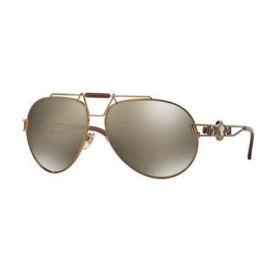 versace ve2160 preisvergleich braun gold|Versace Women's VE2160 Sunglasses Bronze/Light Brown .